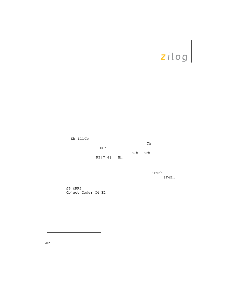 Zilog Z8F0130 User Manual | Page 171 / 314