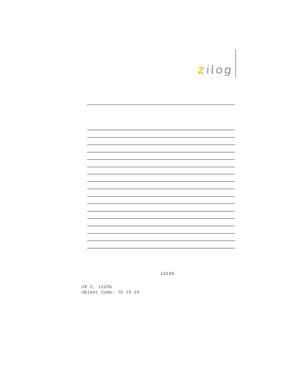Zilog Z8F0130 User Manual | Page 173 / 314