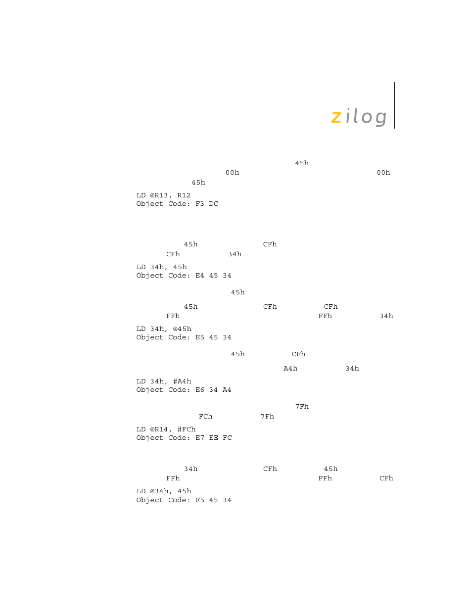 Zilog Z8F0130 User Manual | Page 182 / 314