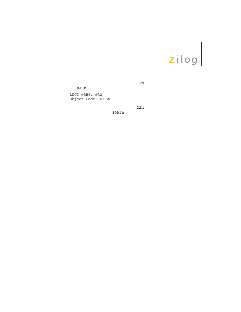 Zilog Z8F0130 User Manual | Page 188 / 314