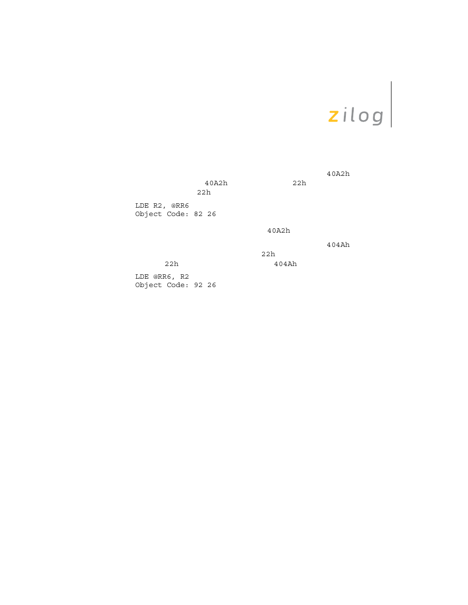 Zilog Z8F0130 User Manual | Page 190 / 314