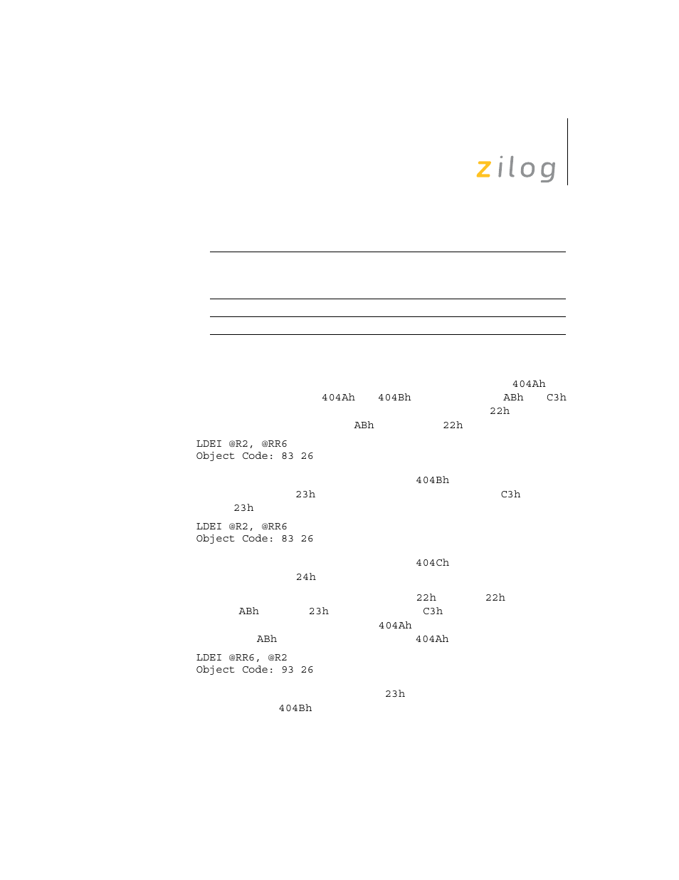 Zilog Z8F0130 User Manual | Page 192 / 314