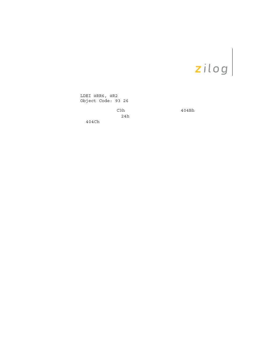 Zilog Z8F0130 User Manual | Page 193 / 314