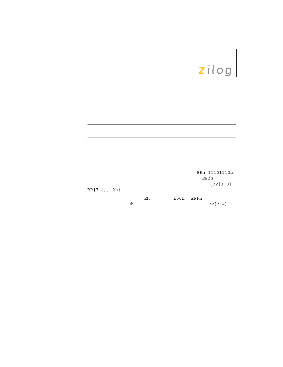 Zilog Z8F0130 User Manual | Page 195 / 314