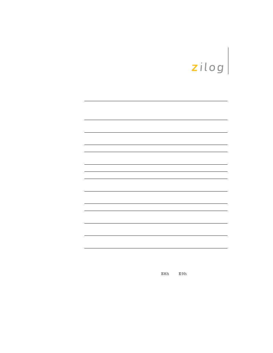 Escaped, Mode addressing | Zilog Z8F0130 User Manual | Page 197 / 314