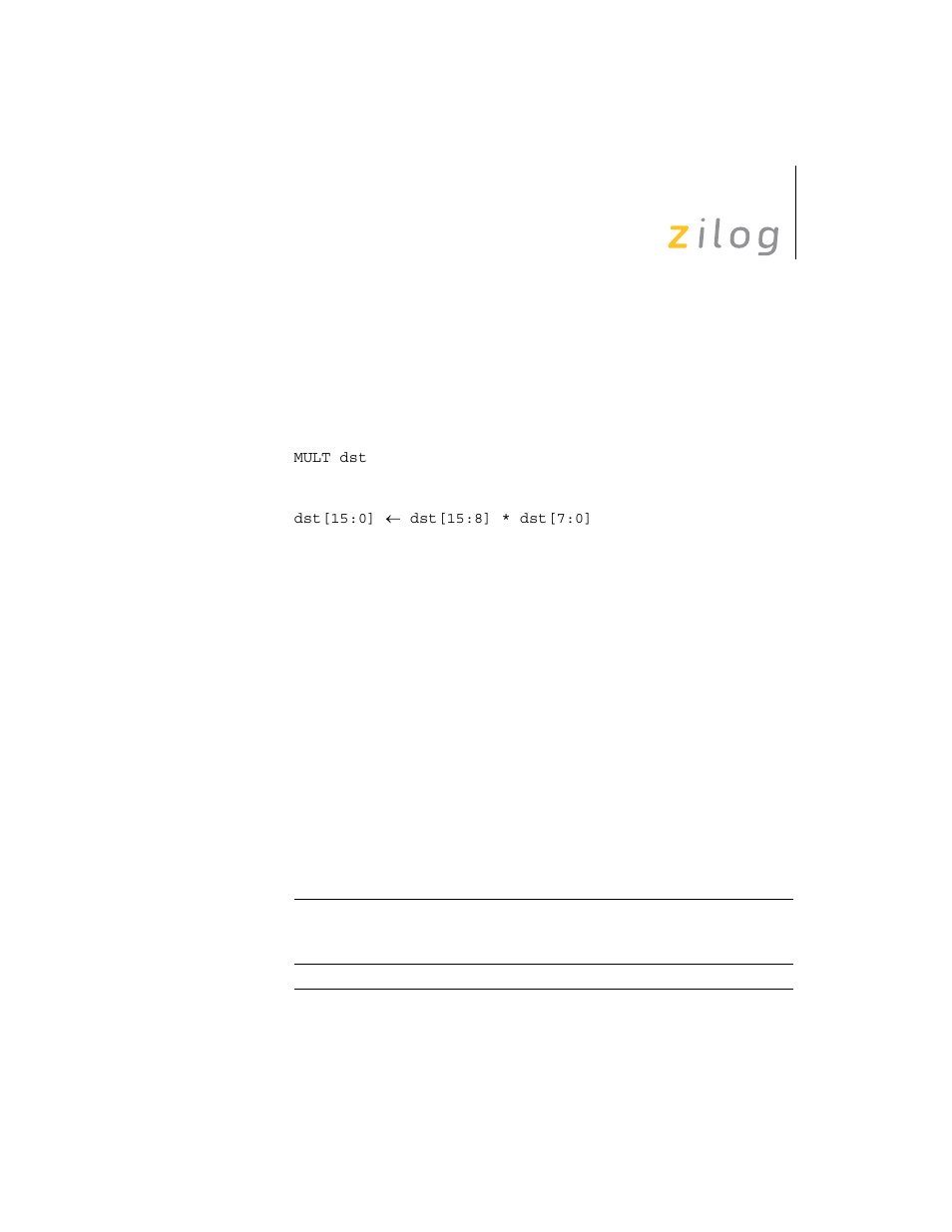 Mult | Zilog Z8F0130 User Manual | Page 204 / 314