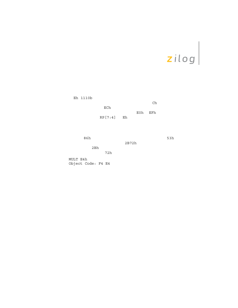 Zilog Z8F0130 User Manual | Page 205 / 314
