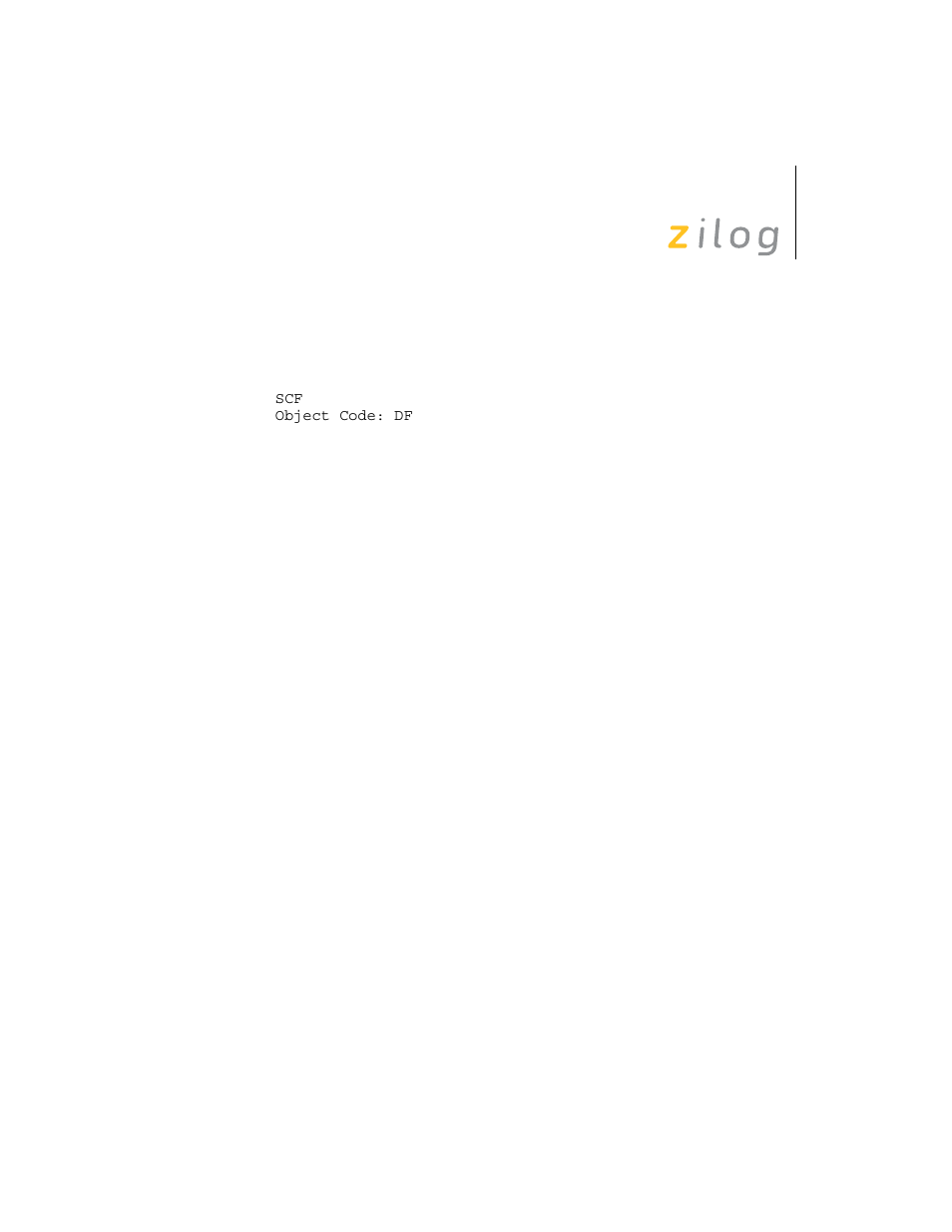 Zilog Z8F0130 User Manual | Page 238 / 314