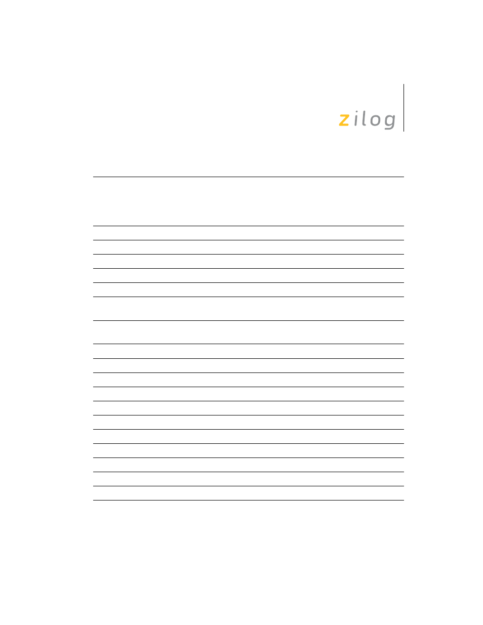 Zilog Z8F0130 User Manual | Page 294 / 314