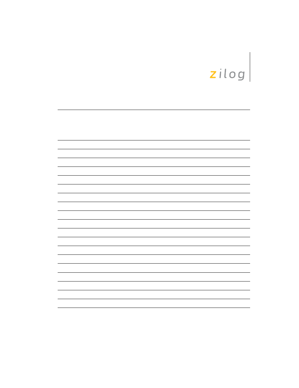 Zilog Z8F0130 User Manual | Page 296 / 314