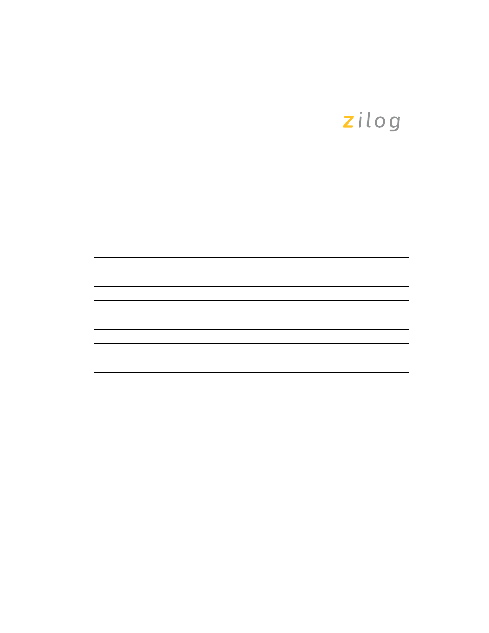 Zilog Z8F0130 User Manual | Page 304 / 314
