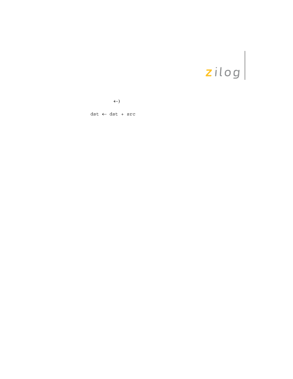 Ez8 cpu instruction classes | Zilog Z8F0130 User Manual | Page 67 / 314