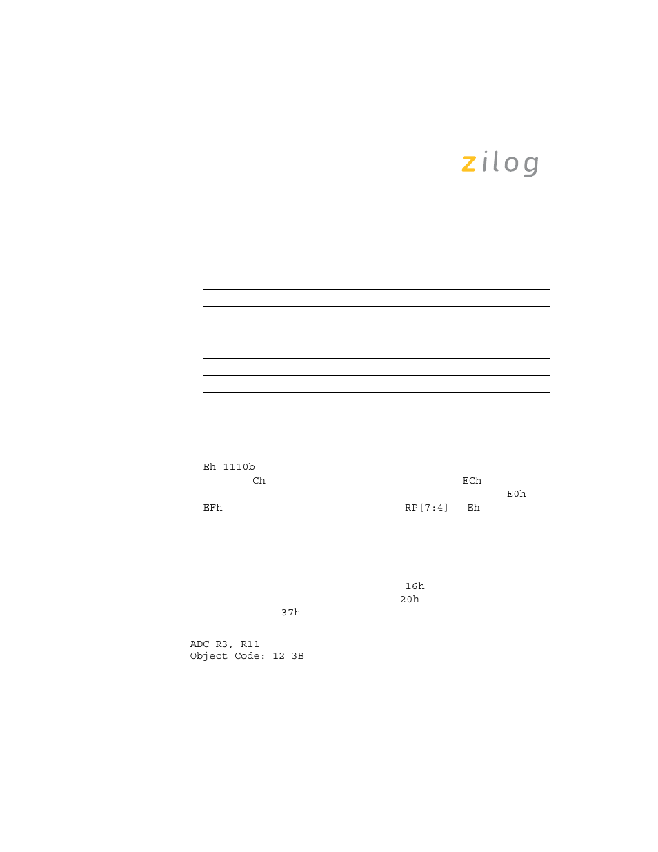 Zilog Z8F0130 User Manual | Page 89 / 314