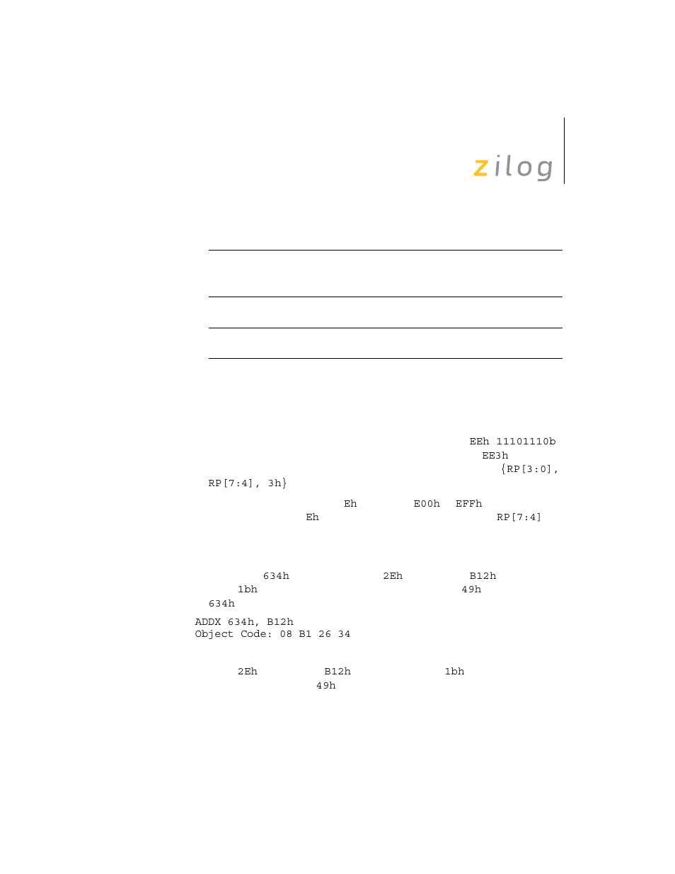 Zilog Z8F0130 User Manual | Page 99 / 314
