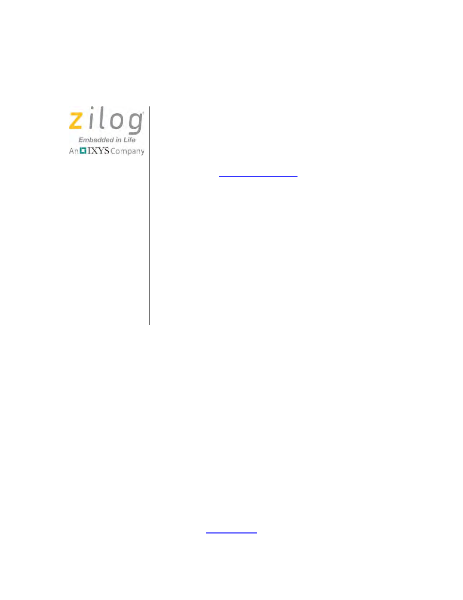 Zilog Z8F0130 User Manual | 582 pages