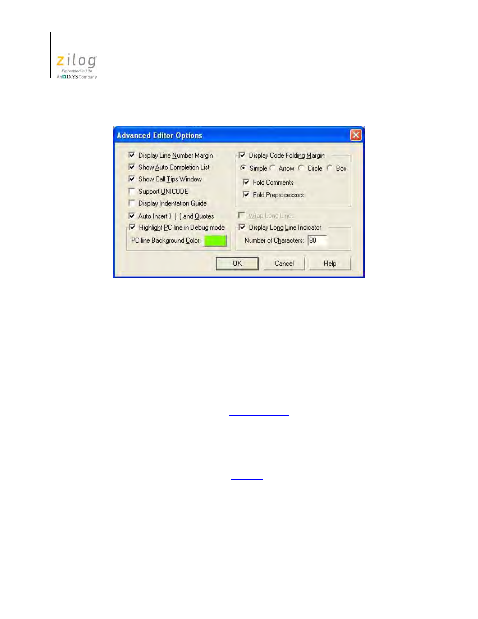 Zilog Z8F0130 User Manual | Page 166 / 582