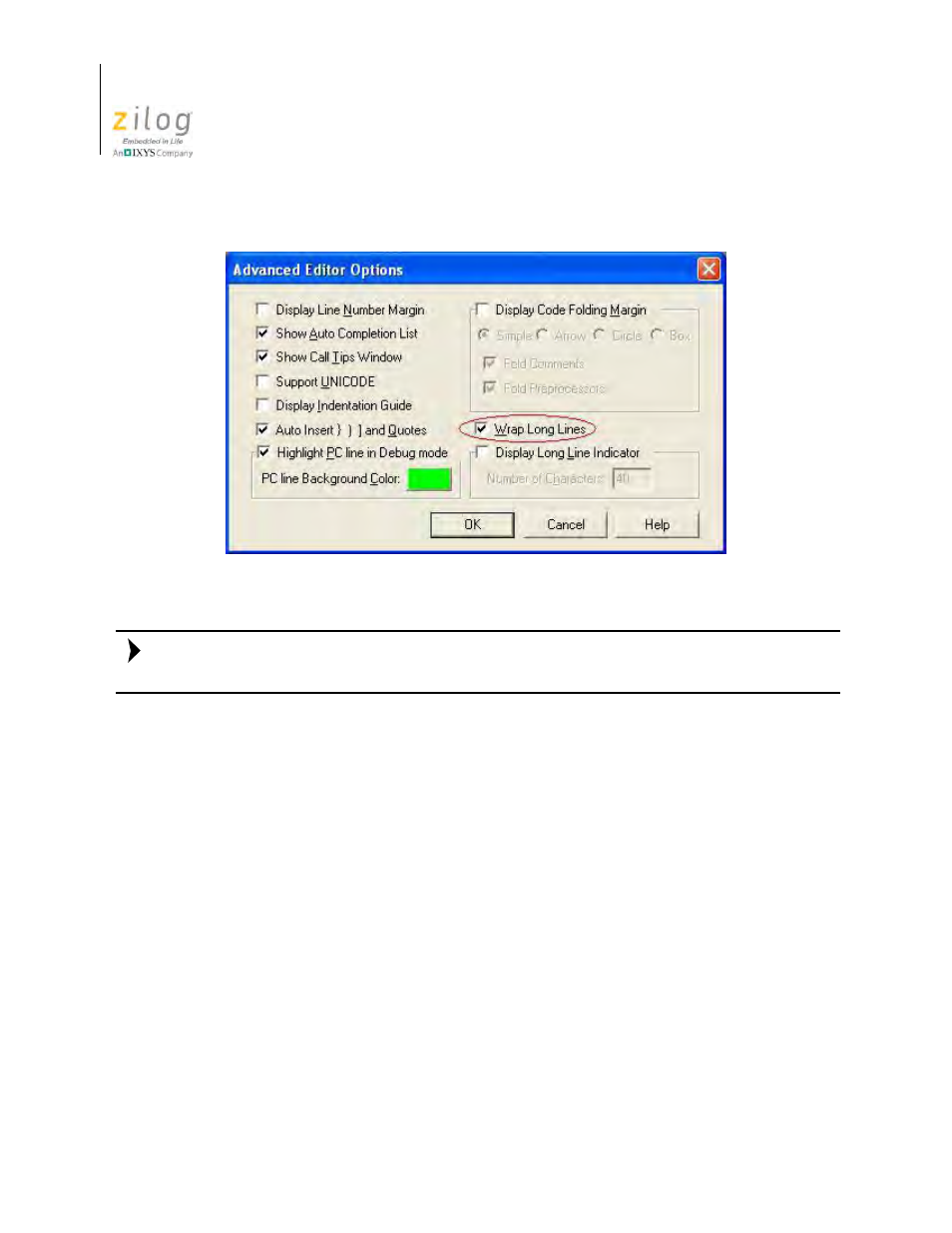 Indentation guides, Learn more, see the | Zilog Z8F0130 User Manual | Page 206 / 582