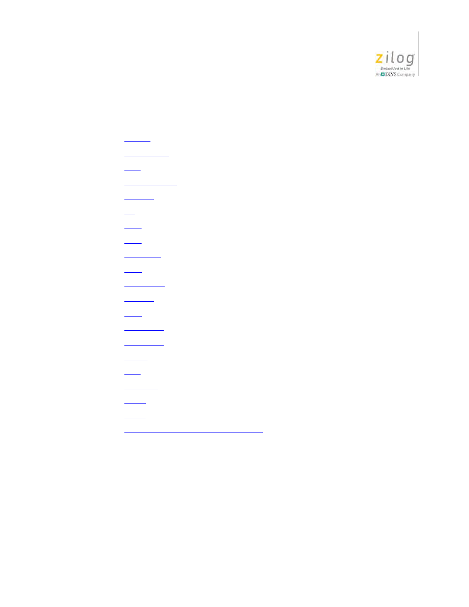 Align | Zilog Z8F0130 User Manual | Page 319 / 582