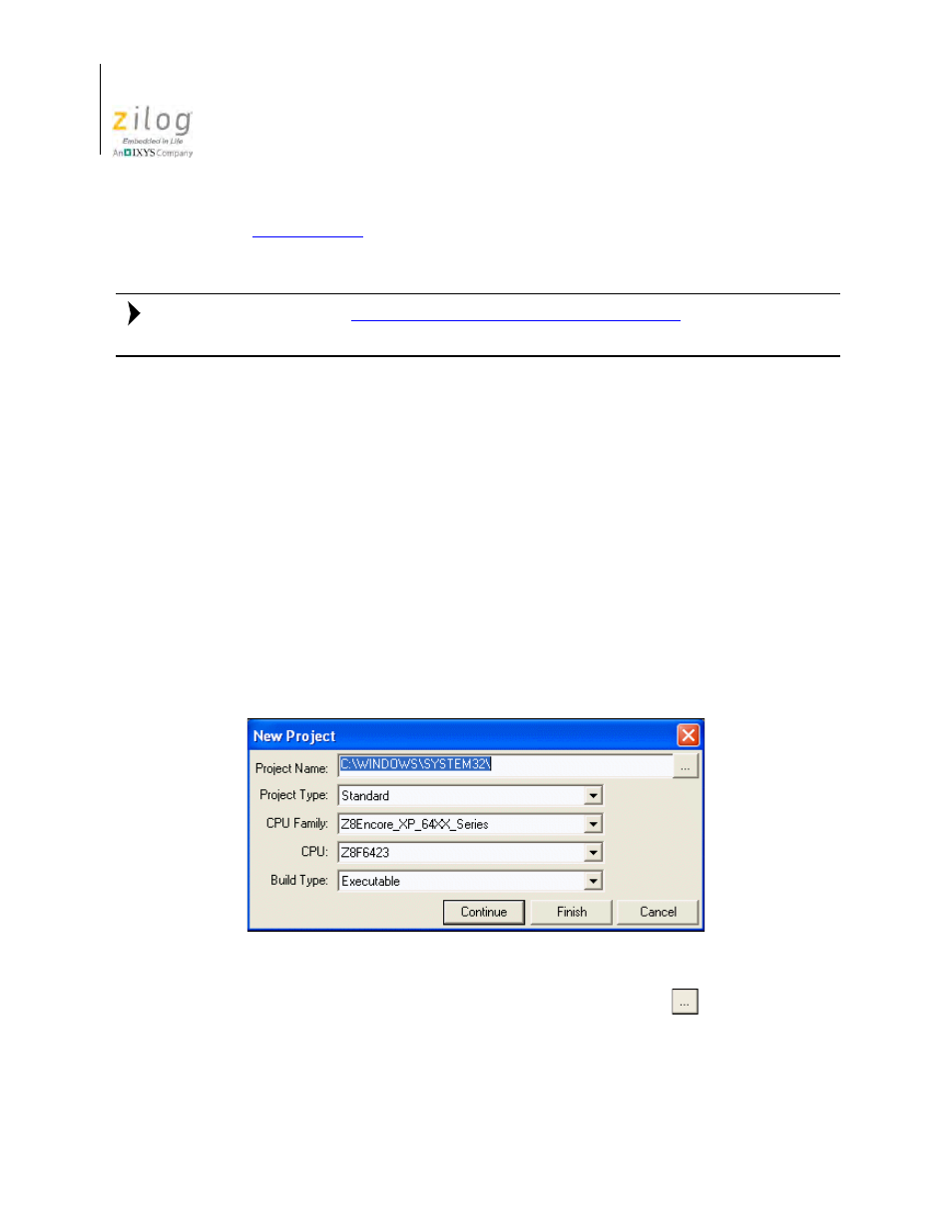 Create a new project, List of figures, Figure 1 | New project dialog box | Zilog Z8F0130 User Manual | Page 34 / 582