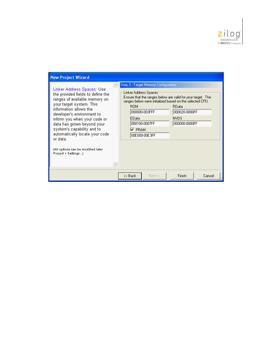 Open project | Zilog Z8F0130 User Manual | Page 77 / 582