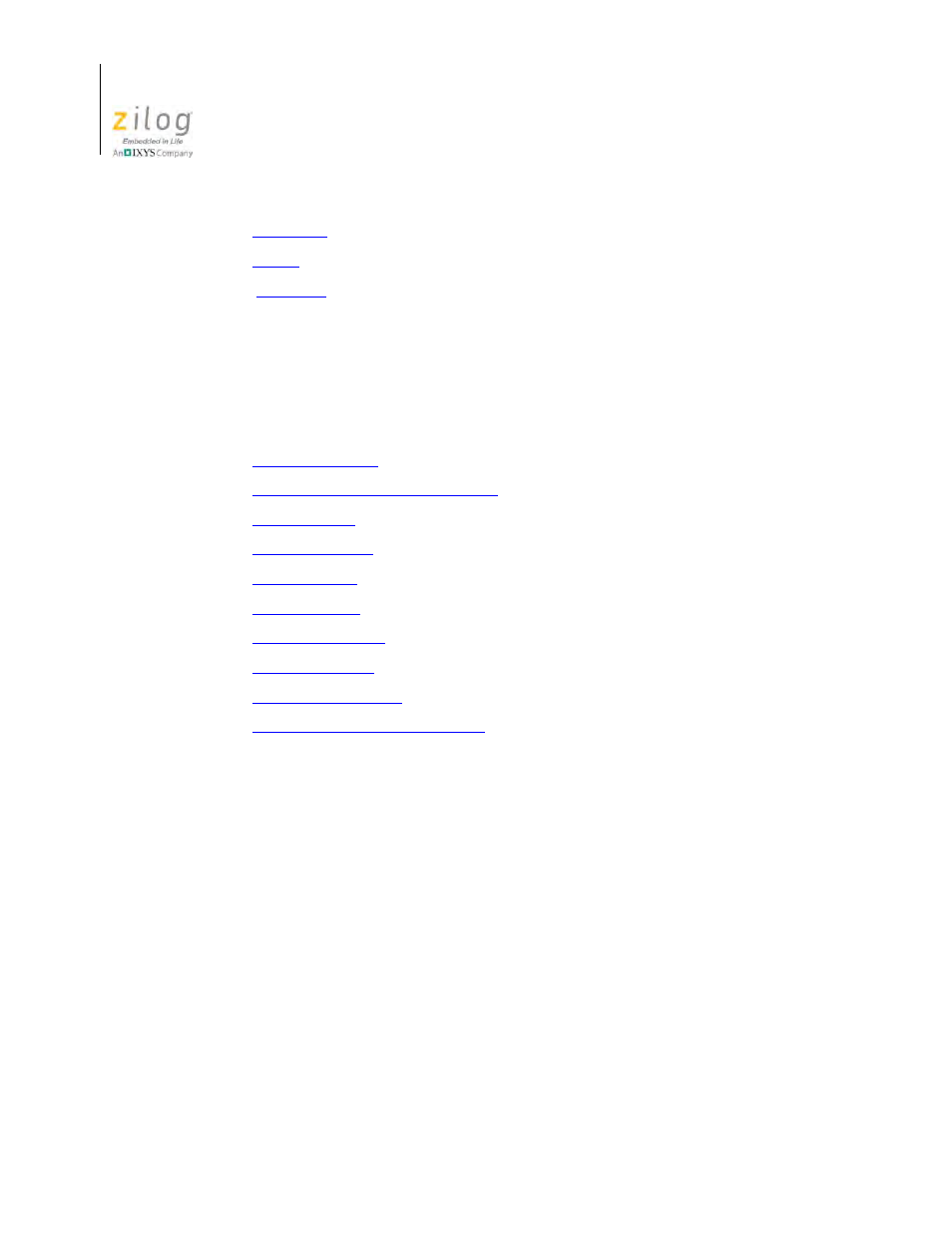 Project menu | Zilog Z8F0130 User Manual | Page 90 / 582
