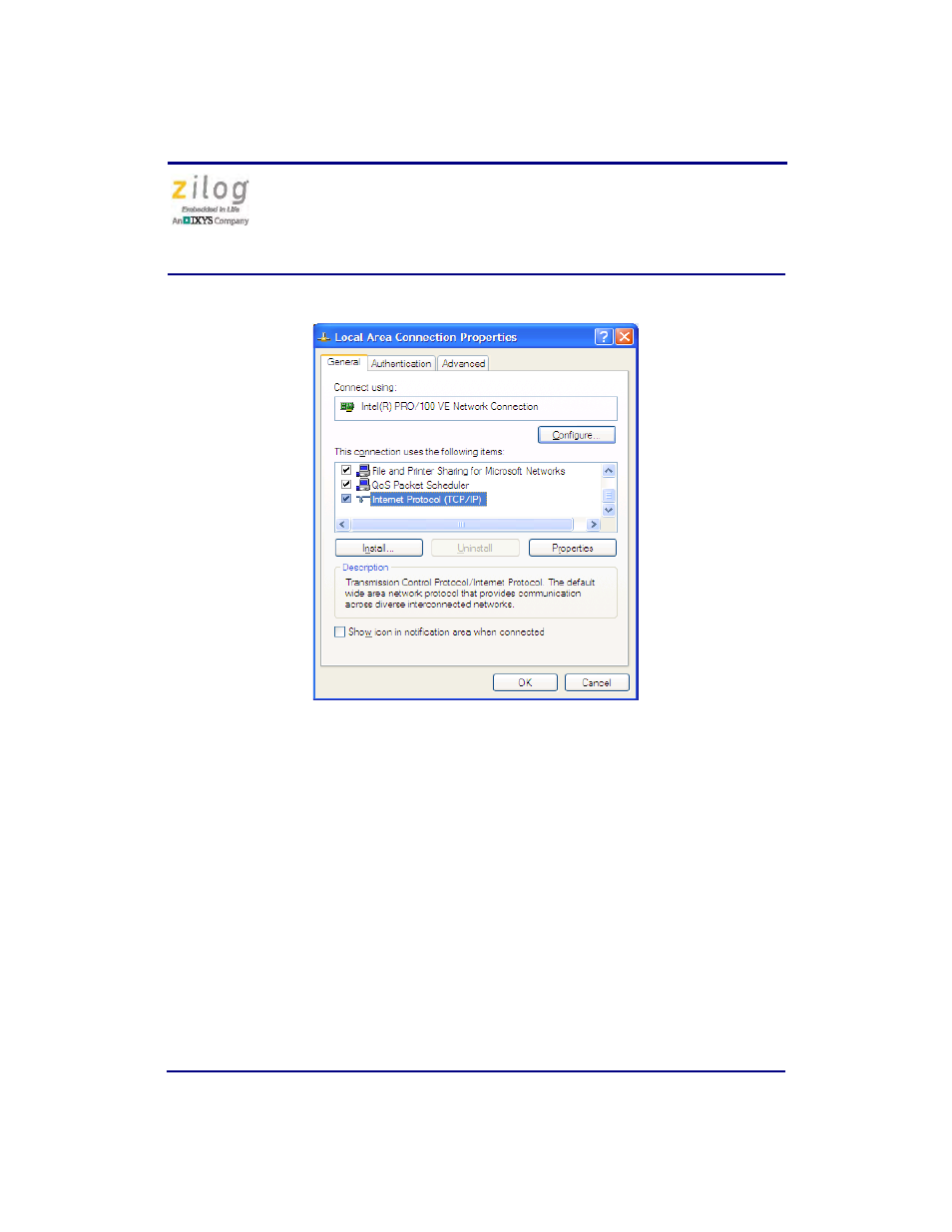 Zilog Z8F0130 User Manual | Page 7 / 13