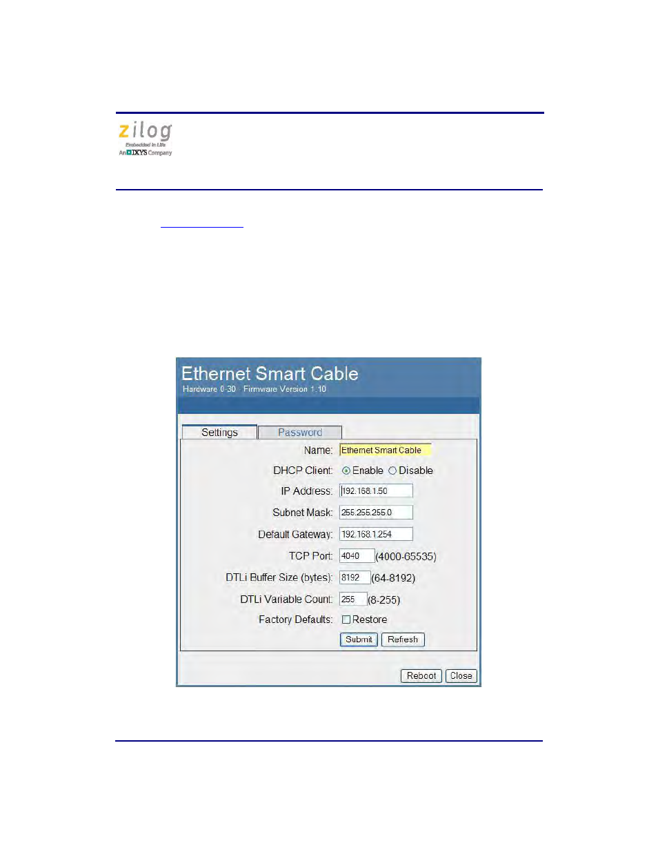 Zilog Z8F0130 User Manual | Page 9 / 13