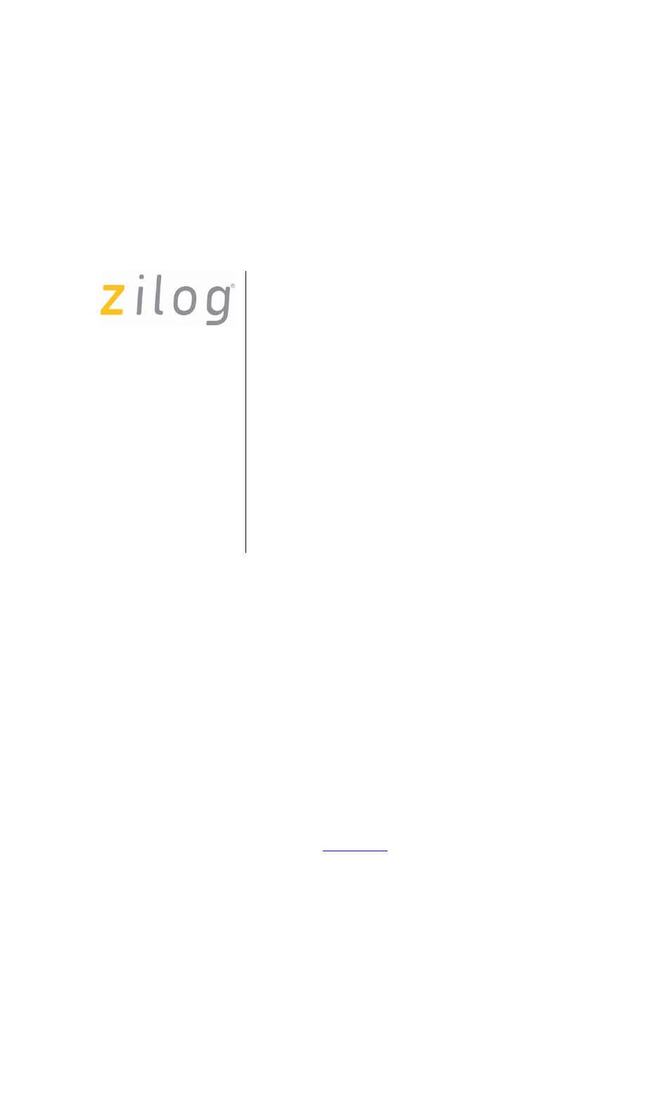 Zilog Z8F043A User Manual | 14 pages