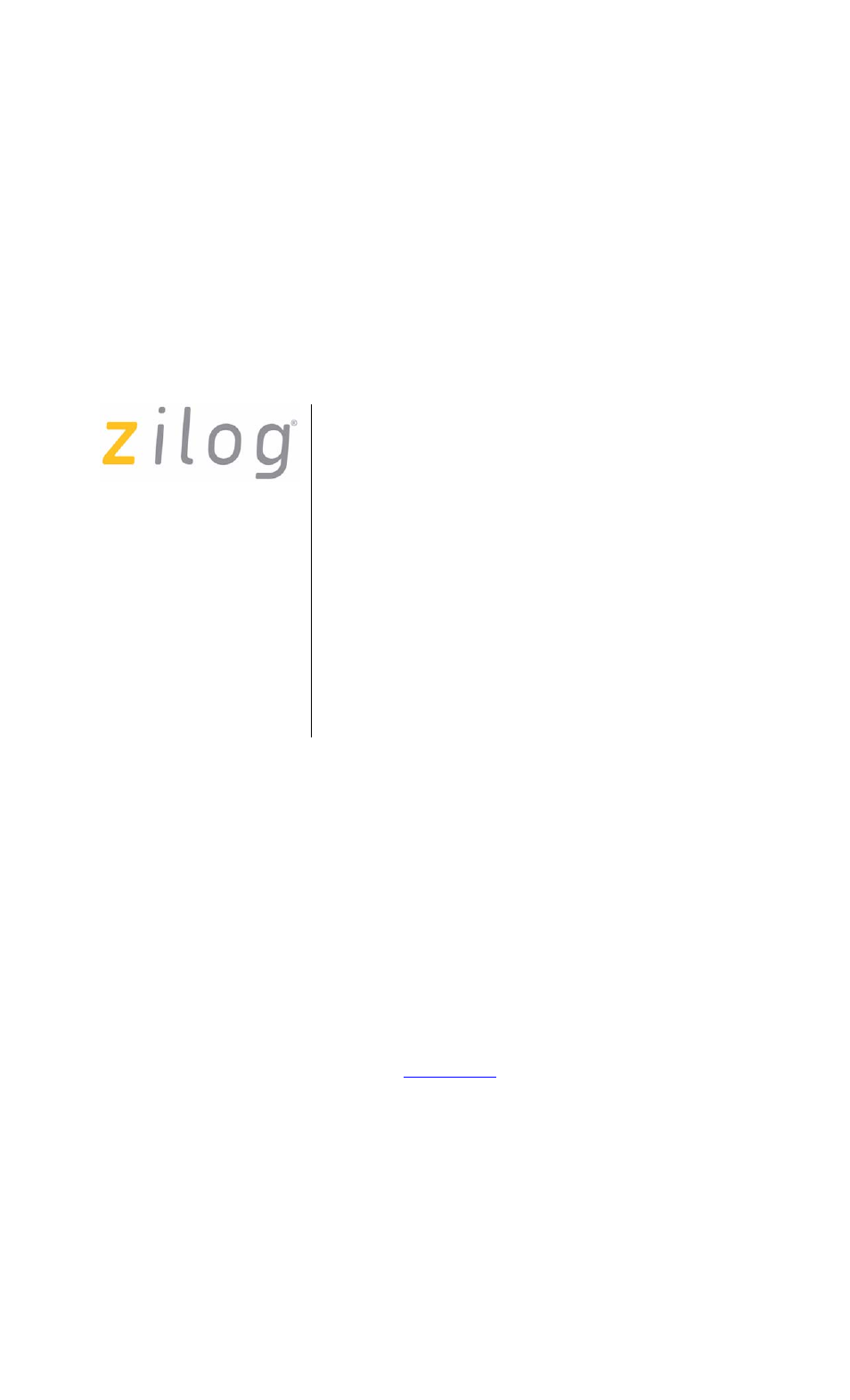 Zilog Z8F0113 User Manual | 18 pages