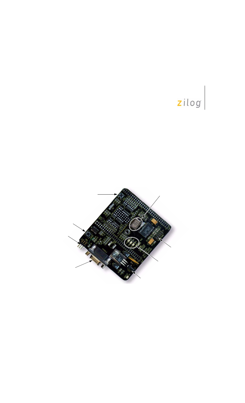 Z8 encore! xp® f0822 series evaluation board, Z8 encore! xp, F0822 series evaluation board | Zilog Z8F0411 User Manual | Page 9 / 17