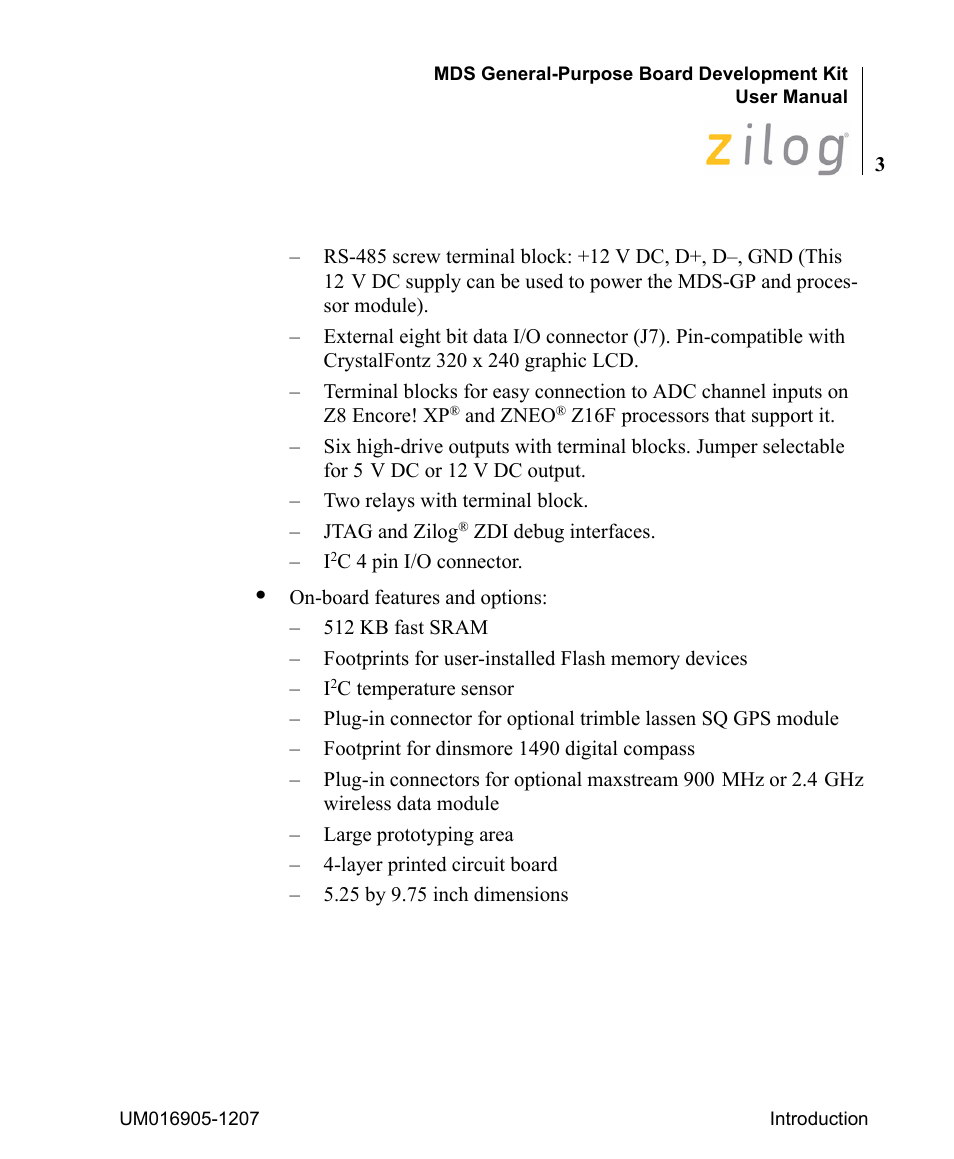 Zilog Z8F0411 User Manual | Page 8 / 83