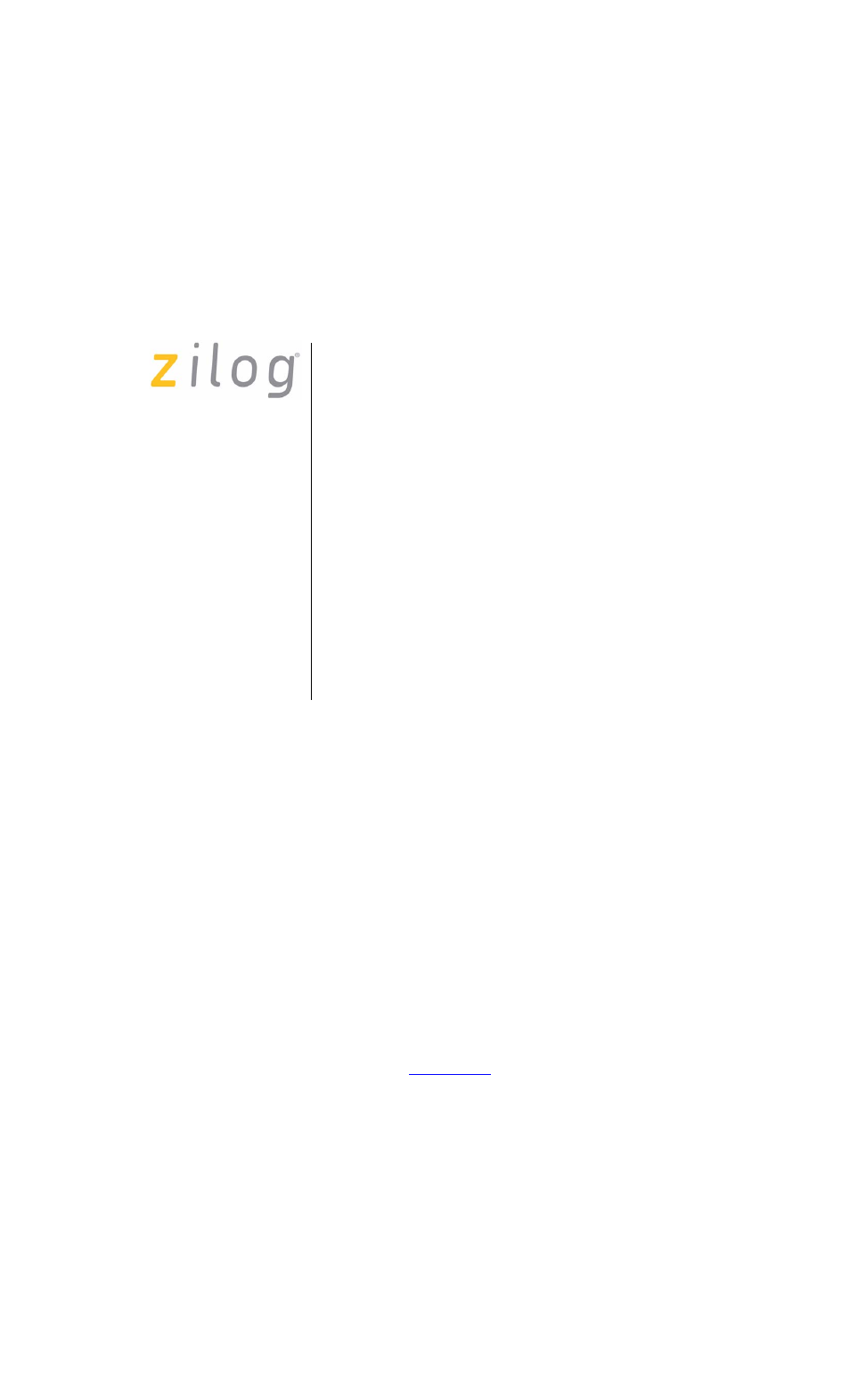 Zilog Z8F0880 User Manual | 18 pages