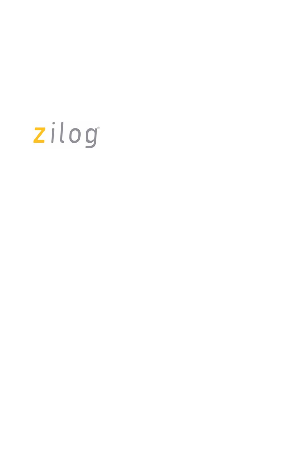 Zilog Z8F1621 User Manual | 18 pages