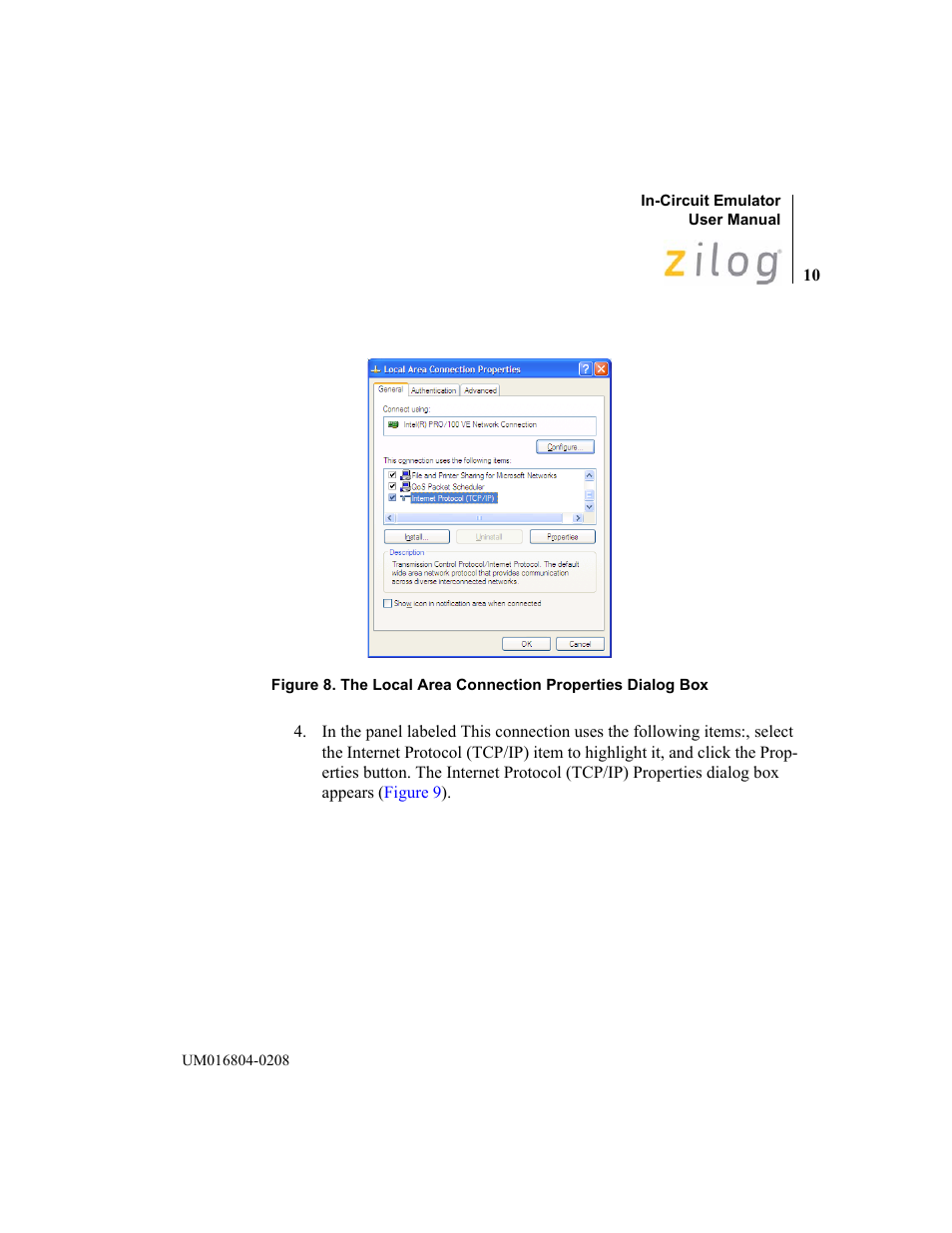 Zilog Z8F1621 User Manual | Page 13 / 27