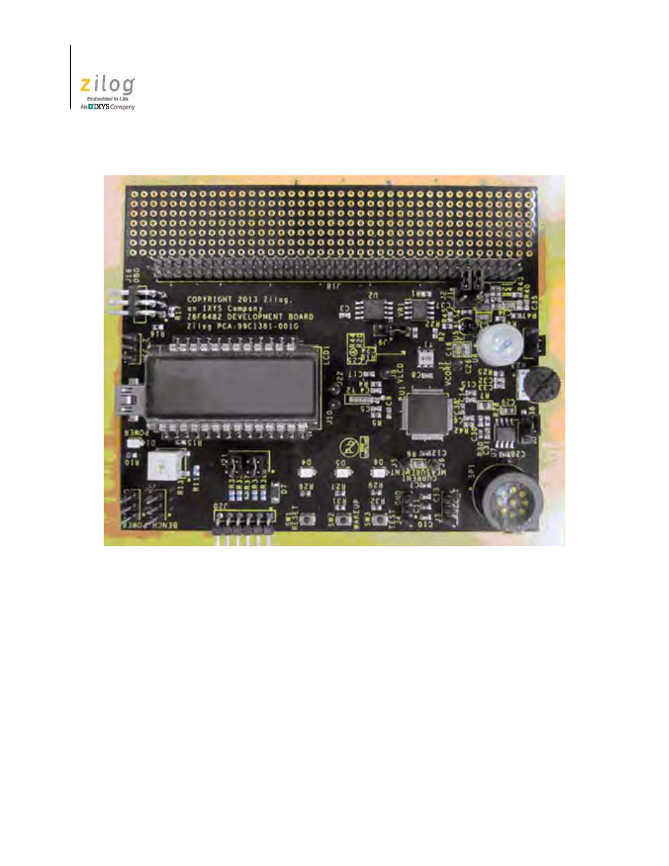 Figure 12. the f6482 series development board | Zilog Z8F1681 User Manual | Page 24 / 50