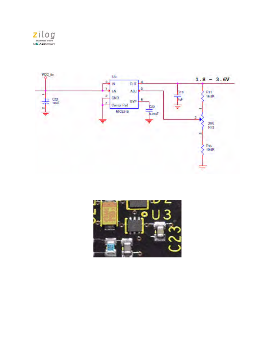 Re200b pyroelectric sensor | Zilog Z8F1681 User Manual | Page 32 / 50