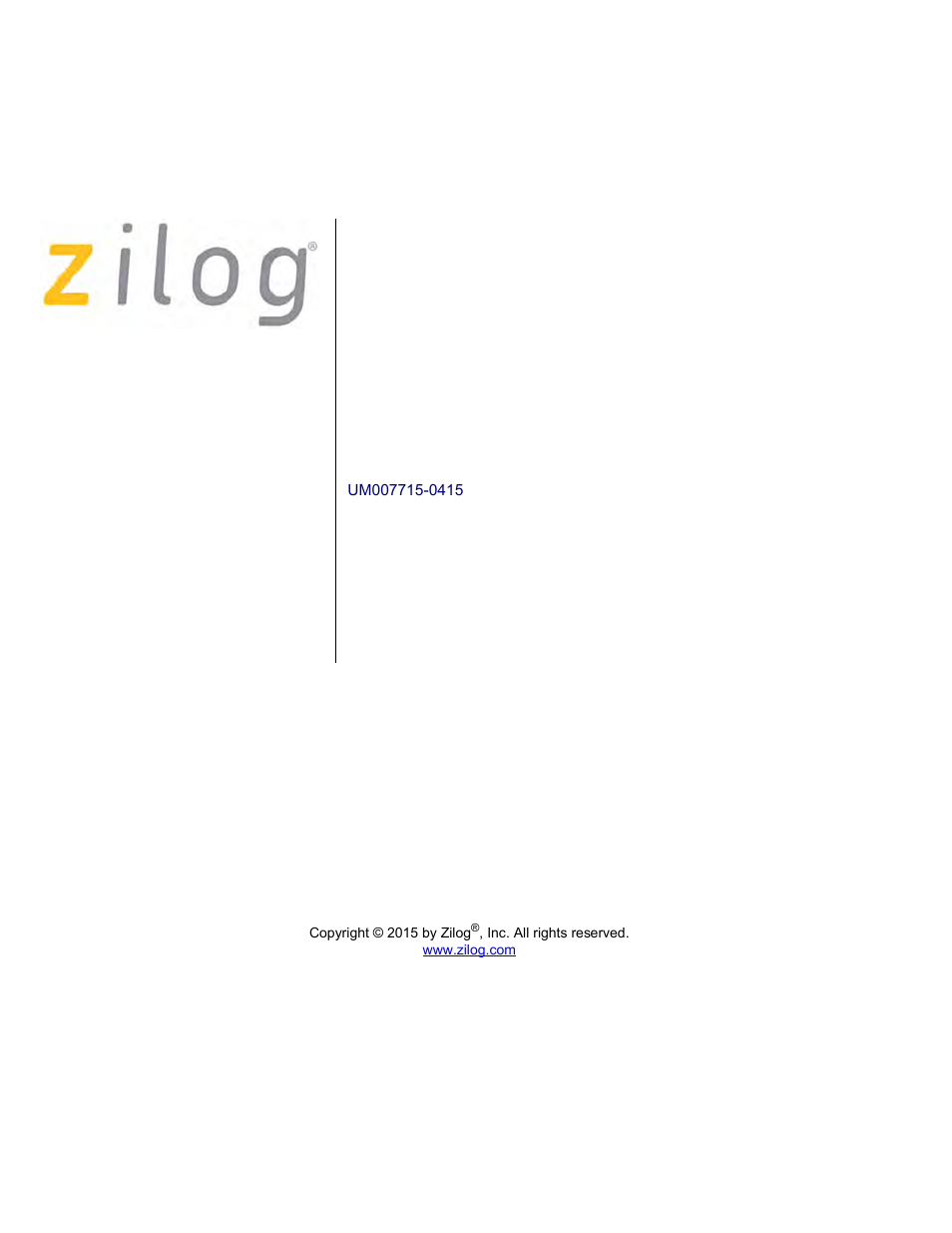 Zilog EZ80F916 User Manual | 411 pages