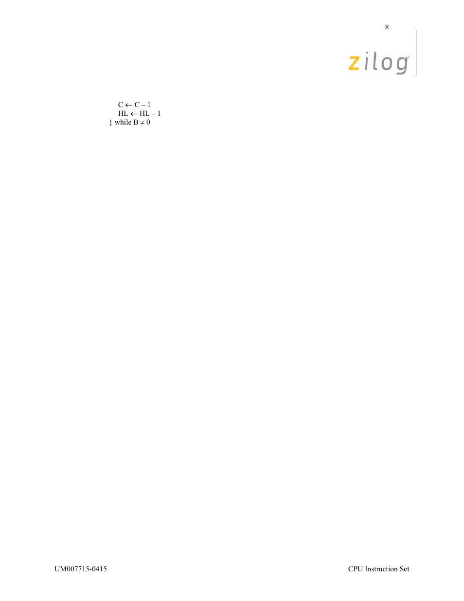 Zilog EZ80F916 User Manual | Page 266 / 411