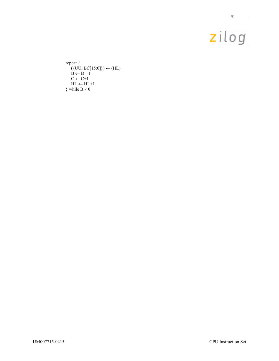 Zilog EZ80F916 User Manual | Page 272 / 411