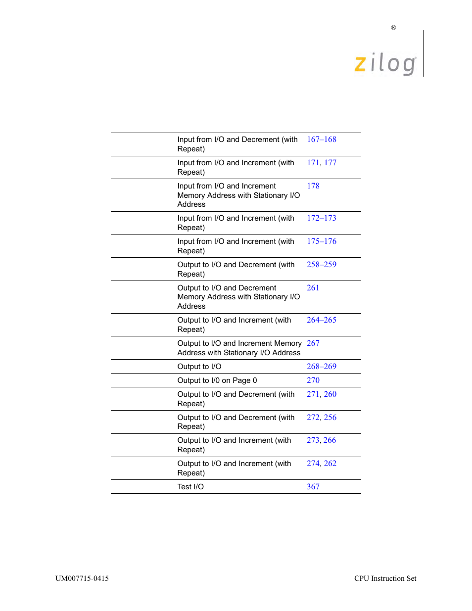 Zilog EZ80F916 User Manual | Page 65 / 411