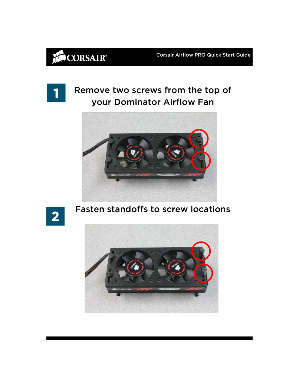 Corsair AirFlow Pro User Manual | Page 2 / 7