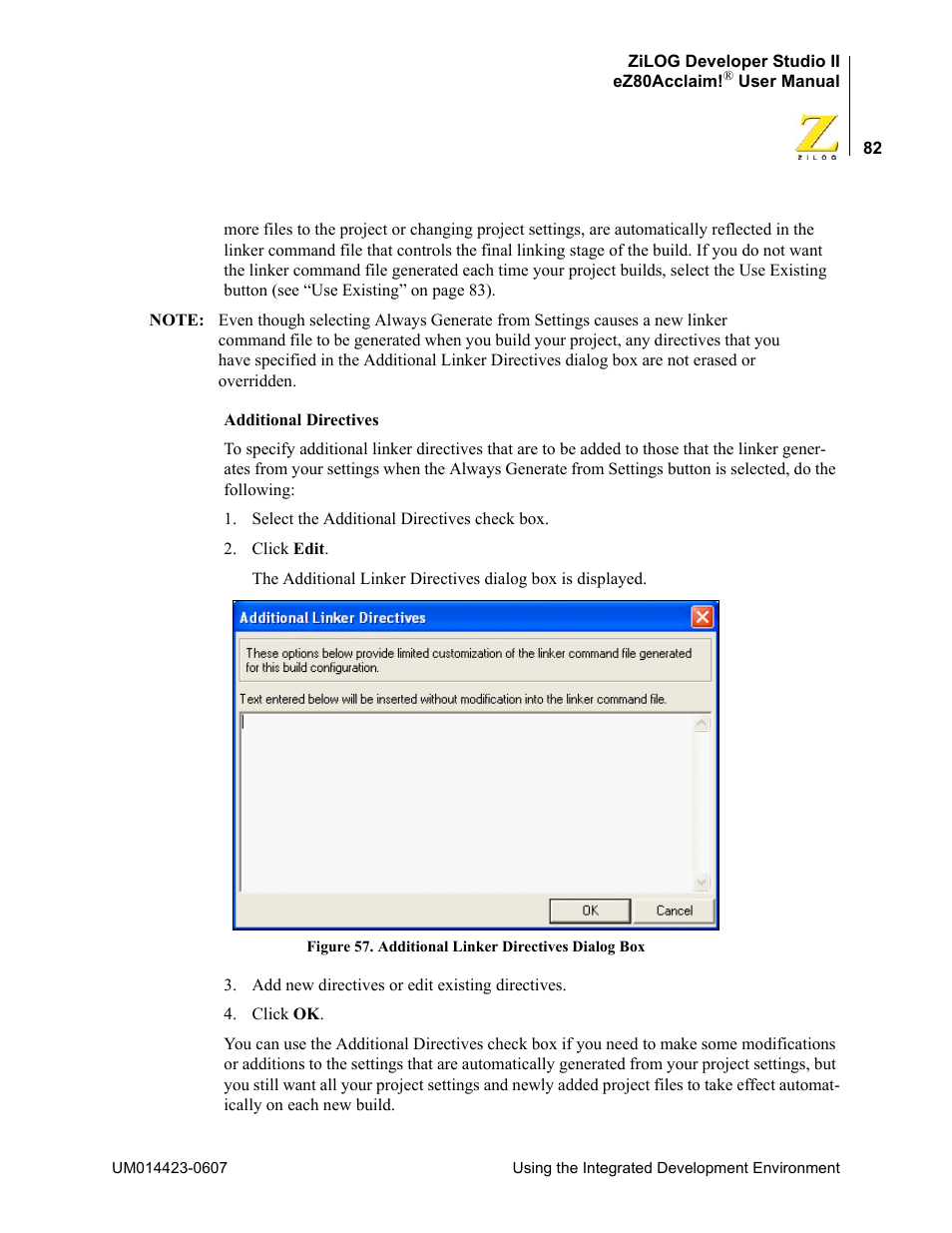 Zilog EZ80F916 User Manual | Page 102 / 469
