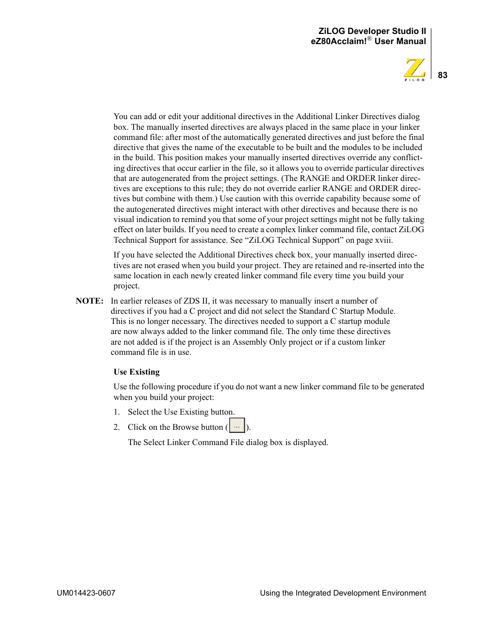 Zilog EZ80F916 User Manual | Page 103 / 469