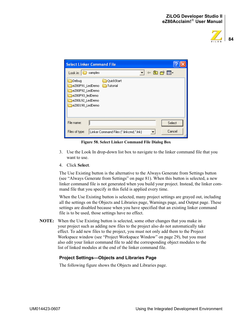 Zilog EZ80F916 User Manual | Page 104 / 469