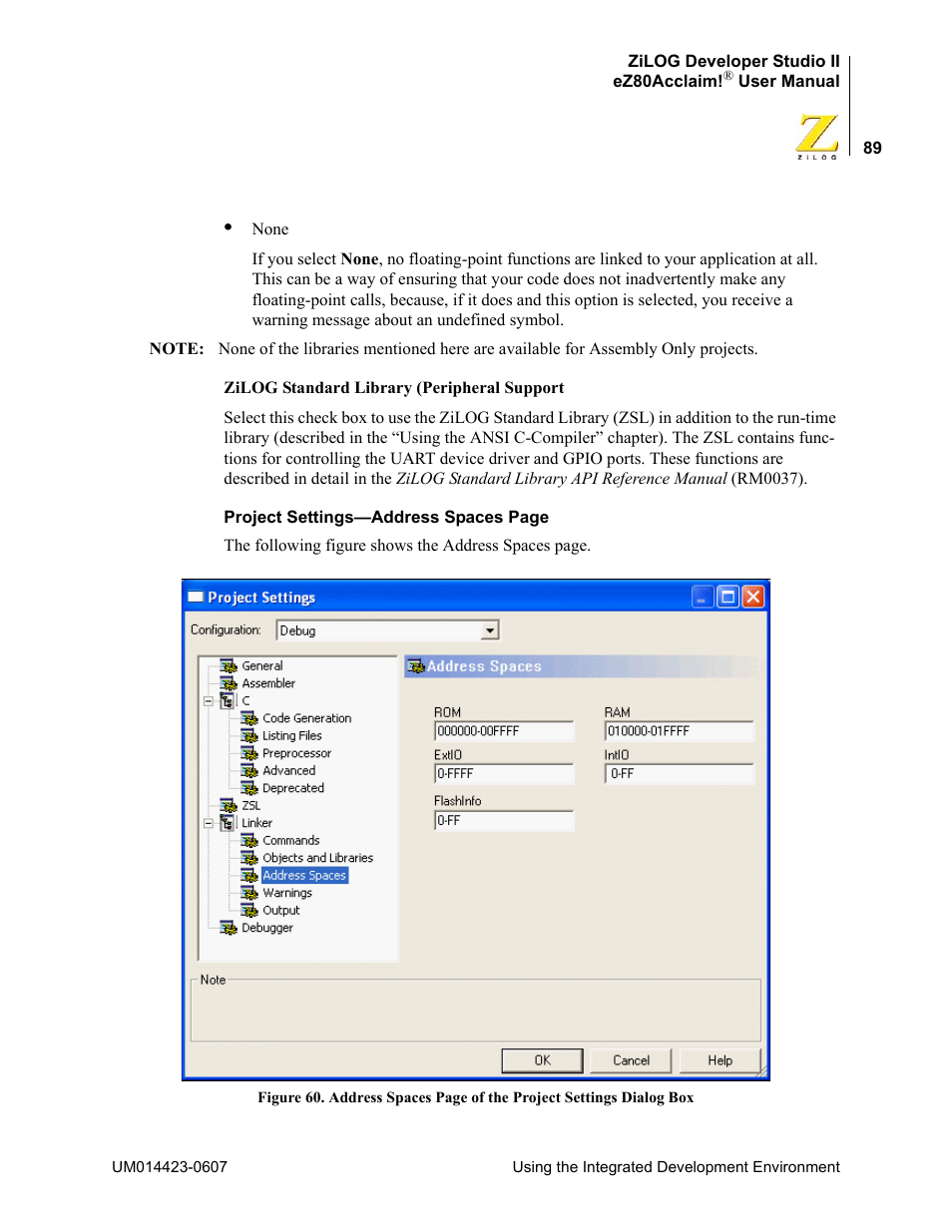 Zilog EZ80F916 User Manual | Page 109 / 469