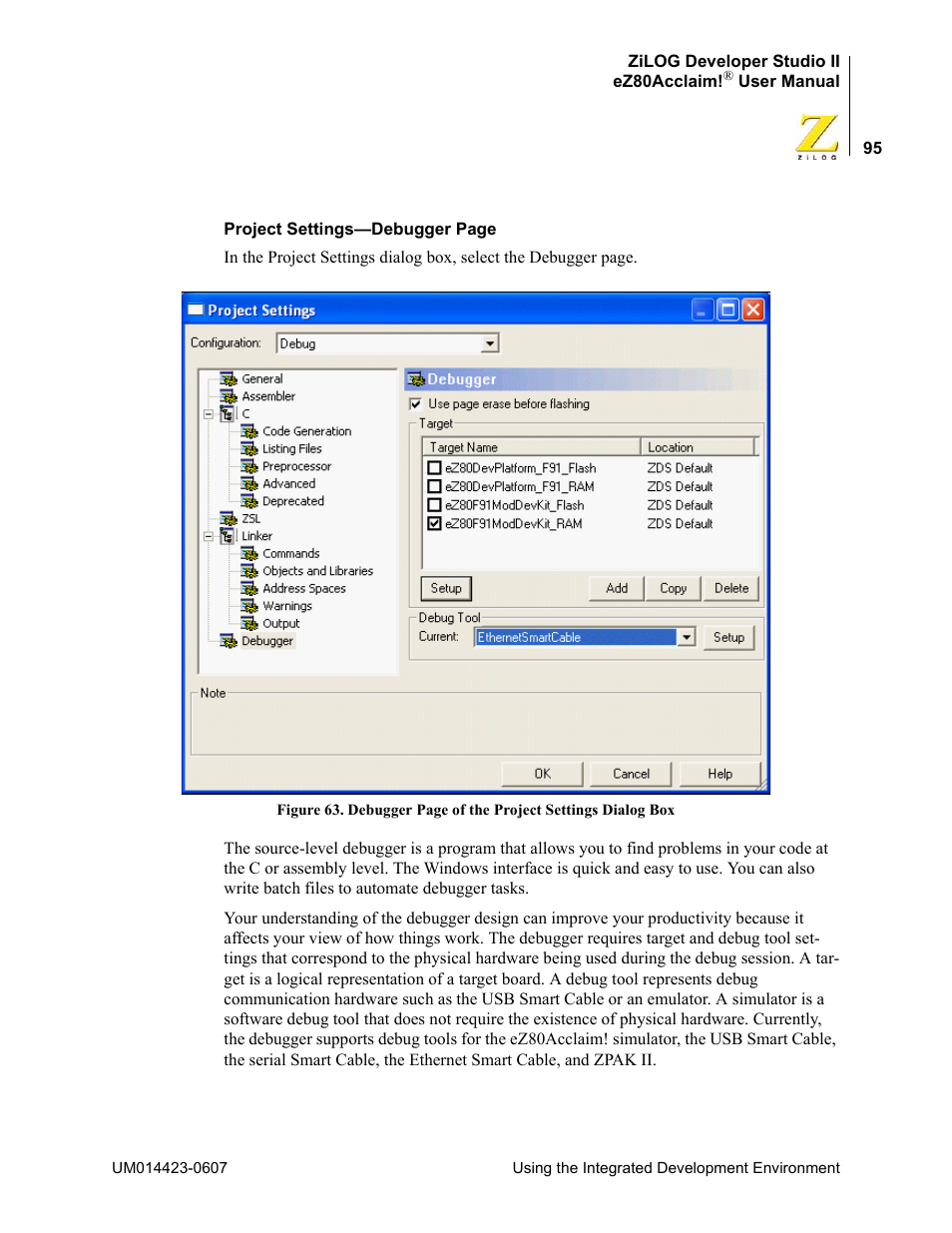 Zilog EZ80F916 User Manual | Page 115 / 469