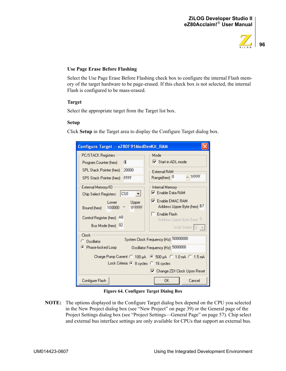 Zilog EZ80F916 User Manual | Page 116 / 469