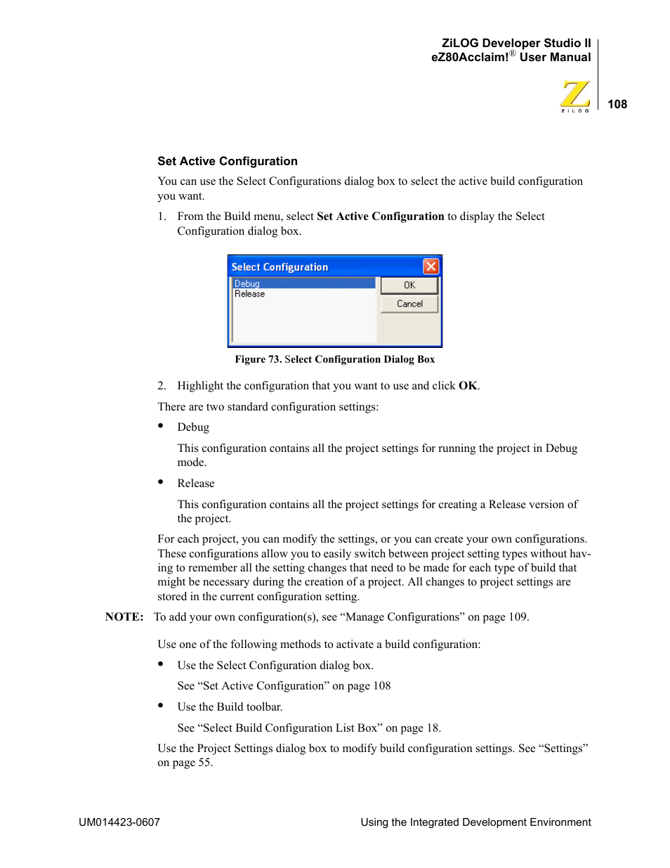 Zilog EZ80F916 User Manual | Page 128 / 469