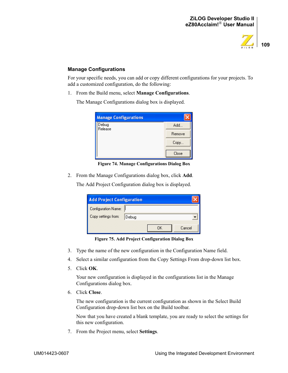 Zilog EZ80F916 User Manual | Page 129 / 469