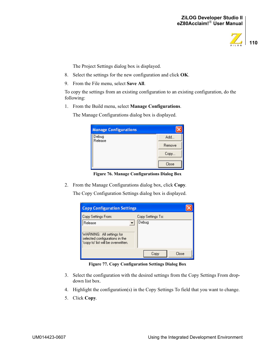 Zilog EZ80F916 User Manual | Page 130 / 469